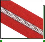 Vacumm electro-plating zipper